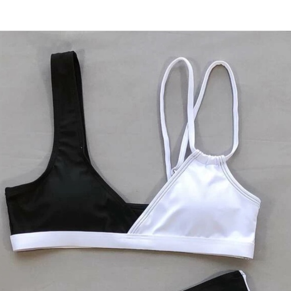 Bikini ColorBlock Top Shein Swim - Picture 4 of 4